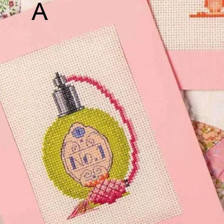 

DIY Invitation greeting card with special art popular Full Set cross stitch greeting card Cake, special birthday gift2CD028