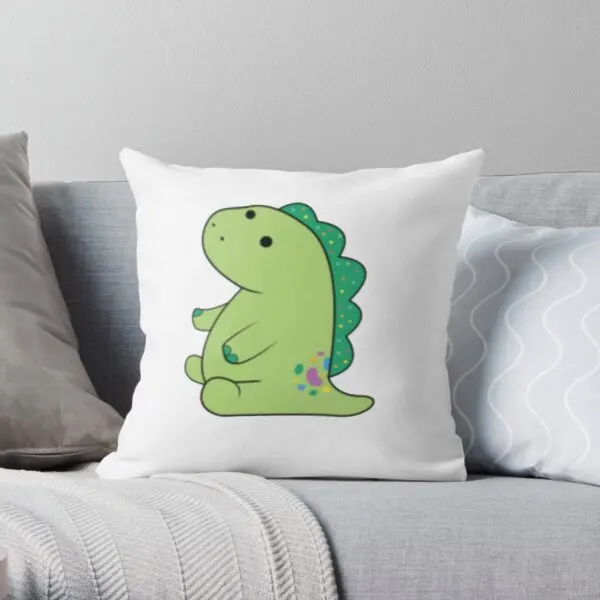 

Moriah Elizabeth pickle the dinosaur Soft ative Throw Pillow Cover Print Pillow Case Wedding Bed Pillows NOT Included