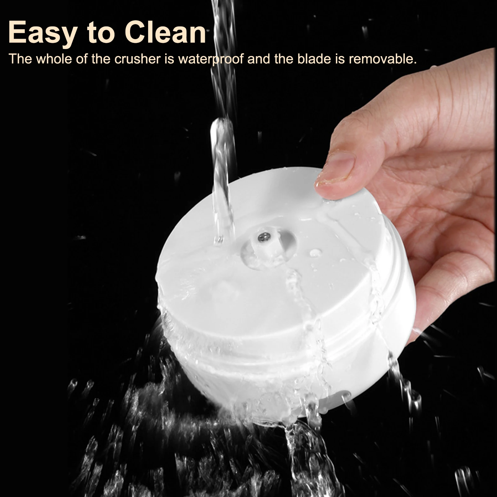

100/250ml Mini Wireless Electric Garlic Masher Press Mincer Vegetable Chili Meat Grinder Food Chopper Kitchen Tools USB Charging