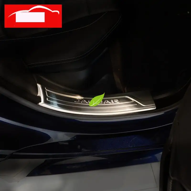 

Coche Araba Aksesuar Accessori Auto Decoration Sticker Car Accessories Exterior Door Welcome Pedal 2016 FOR Jaguar XE XF XFL