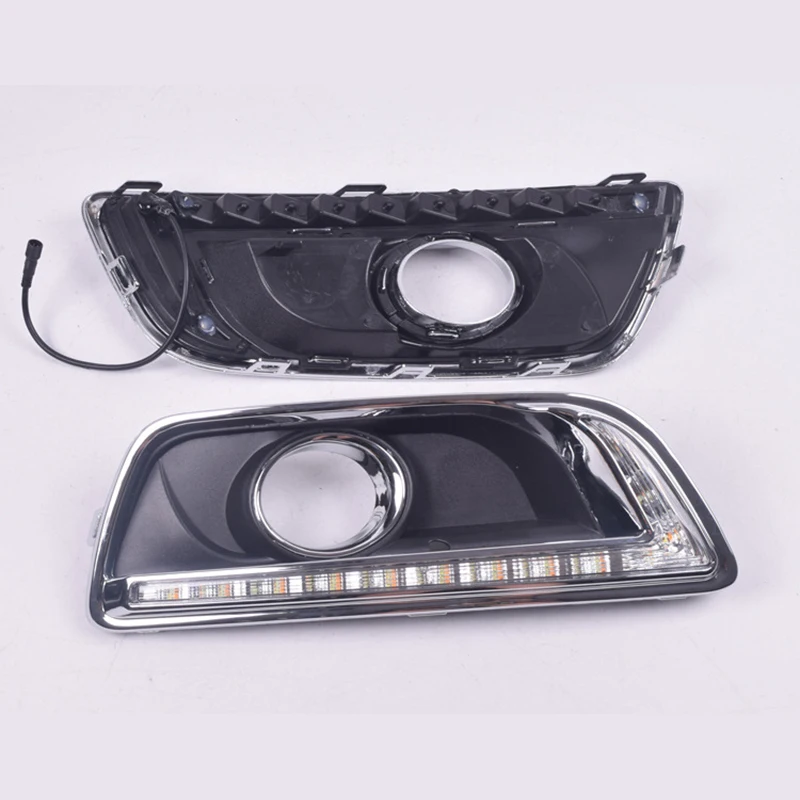 Дневные ходовые огни для авто 2 шт. 12 В светодиодные желтые указатели поворота