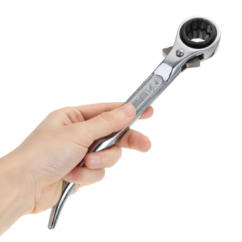 19-21mm 2Way Ratchet Spanner Scaffold Fixing Hand Wrench Professional Double Sized Solid For Fasten Screws Nuts | Инструменты