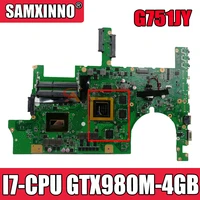 akemy g751jy laptop motherboard for asus rog g751jy original mainboard i7 4720hq4710hq4860hq4750hq gtx980m 4gb