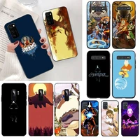 yjzfdyrm avatar the last airbender silicone black phone case for samsung s20 plus ultra s6 s7 edge s8 s9 plus s10 5g lite 2020