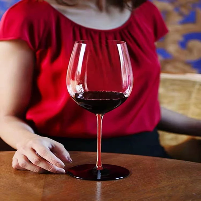 

Red and Black Bow Tie, Bordeaux, Burgundy, Handmade Wine Glass, Champagne Glass