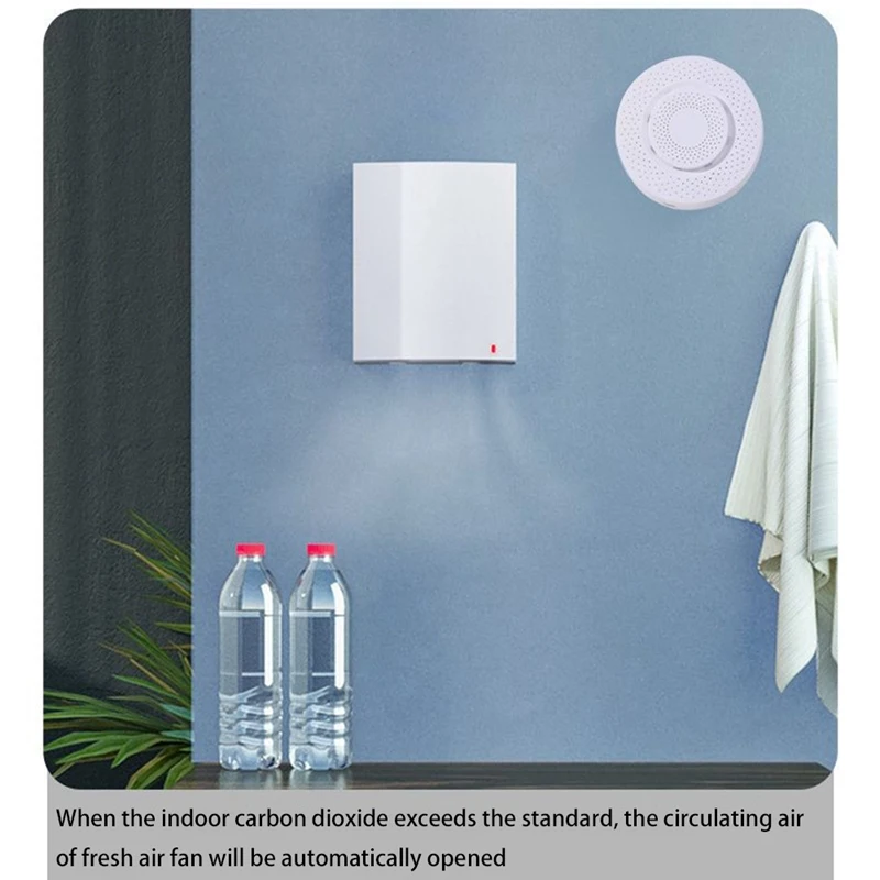 Promotion! Tuya Smart Zigbee Air Box Carbon Dioxide Detector Co2 Gas Sensor Formaldehyde Temperature Humidity App Control | Инструменты