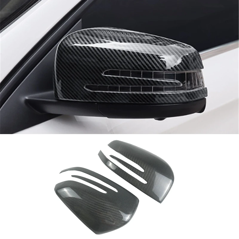 

for Mercedes Benz GLE GLS ML GL G Class 2015-2019 Carbon Fiber Side Rear View Mirror Cover Trim Side Wing Mirror Caps
