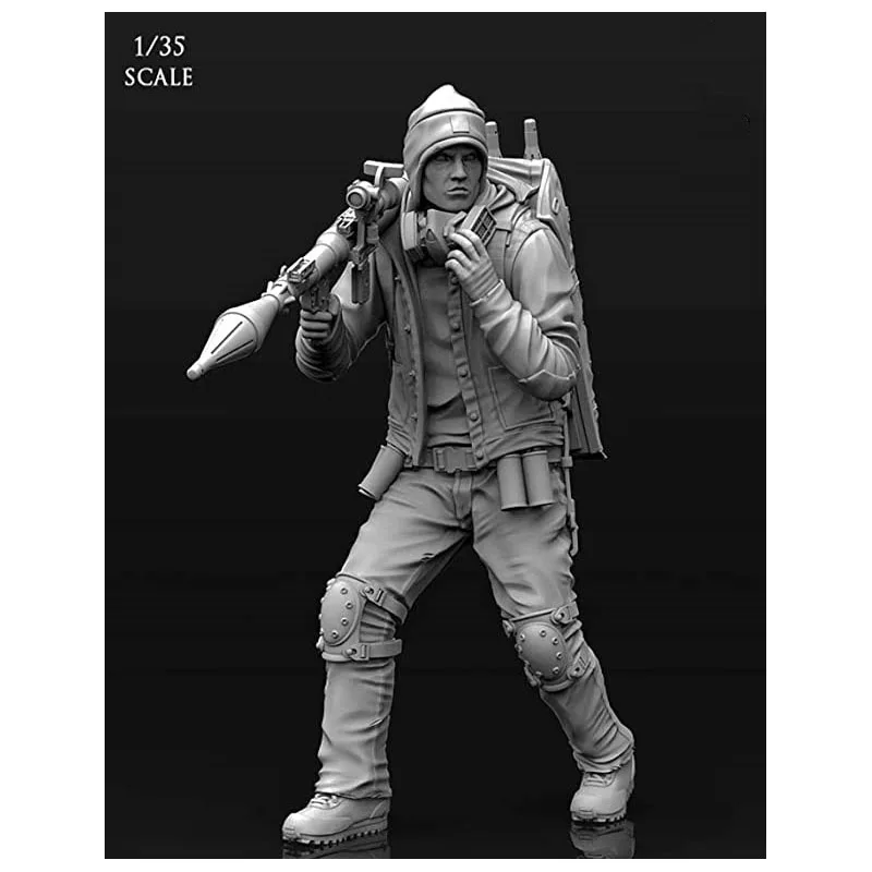 

1/35 наемник GK, белая фигурка, фигурка из смолы, модель всего тела, ручная раскраска