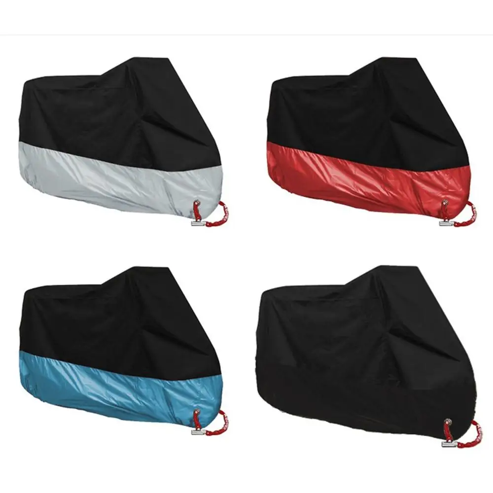 

Motorcycle Cover Protective Outdoor Indoor 190T Sun Protection Rainproof Dust-Proof Motorbike Rain Cover