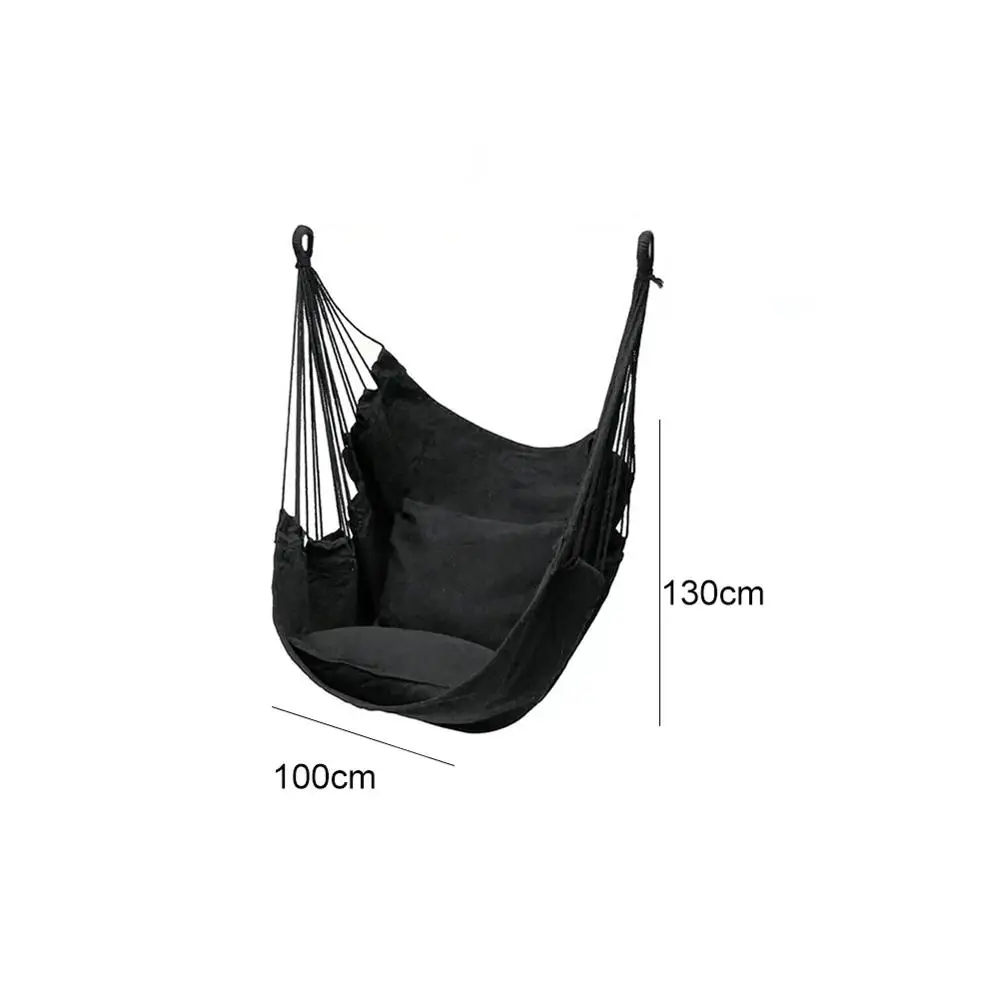 Подвесное кресло гамак с 2 подушками портативное туристическое для отдыха и