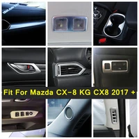 water cup holder frame ceiling roof reading light lamp trim cover abs for mazda cx 8 kg cx8 2017 2021 matte interior parts
