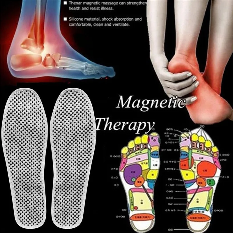 

1pair Heat Insoles Fitness Items Unisex Magnetic Therapy Insoles Weight Loss Slimming Insole Massage Foot Care Shoe Pads
