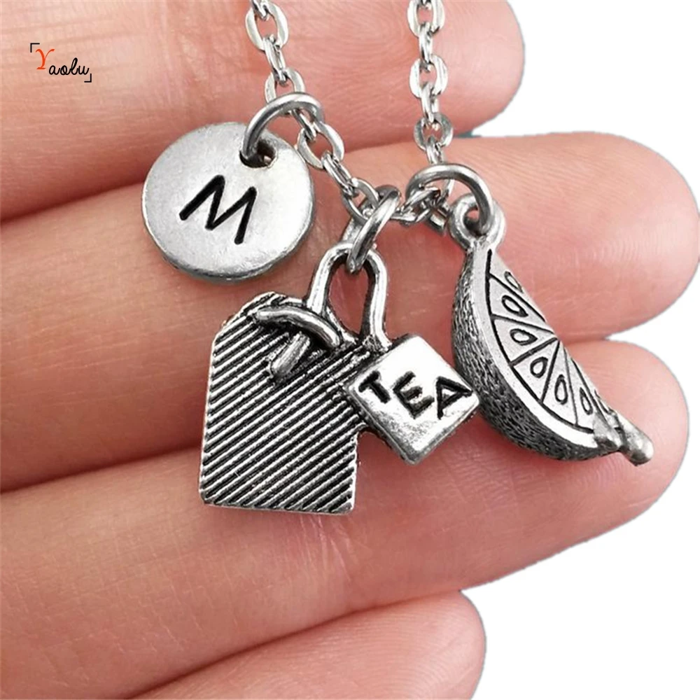 Ожерелье с чайным пакетиком персонализированное ожерелье кулоном в виде чайного