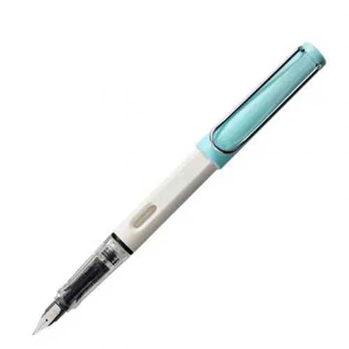 White Blue Студенческая авторучка для каллиграфии, ручка для гладкого письма, дополнительный тонкий наконечник, рождественский подарок, школьный офисный подарок - Цвет: White Blue