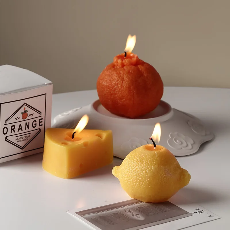 

Скандинавская Ароматизированная свеча с красными уродливыми оранжевыми фруктами, Романтический аромат для домашнего ужина при свечах
