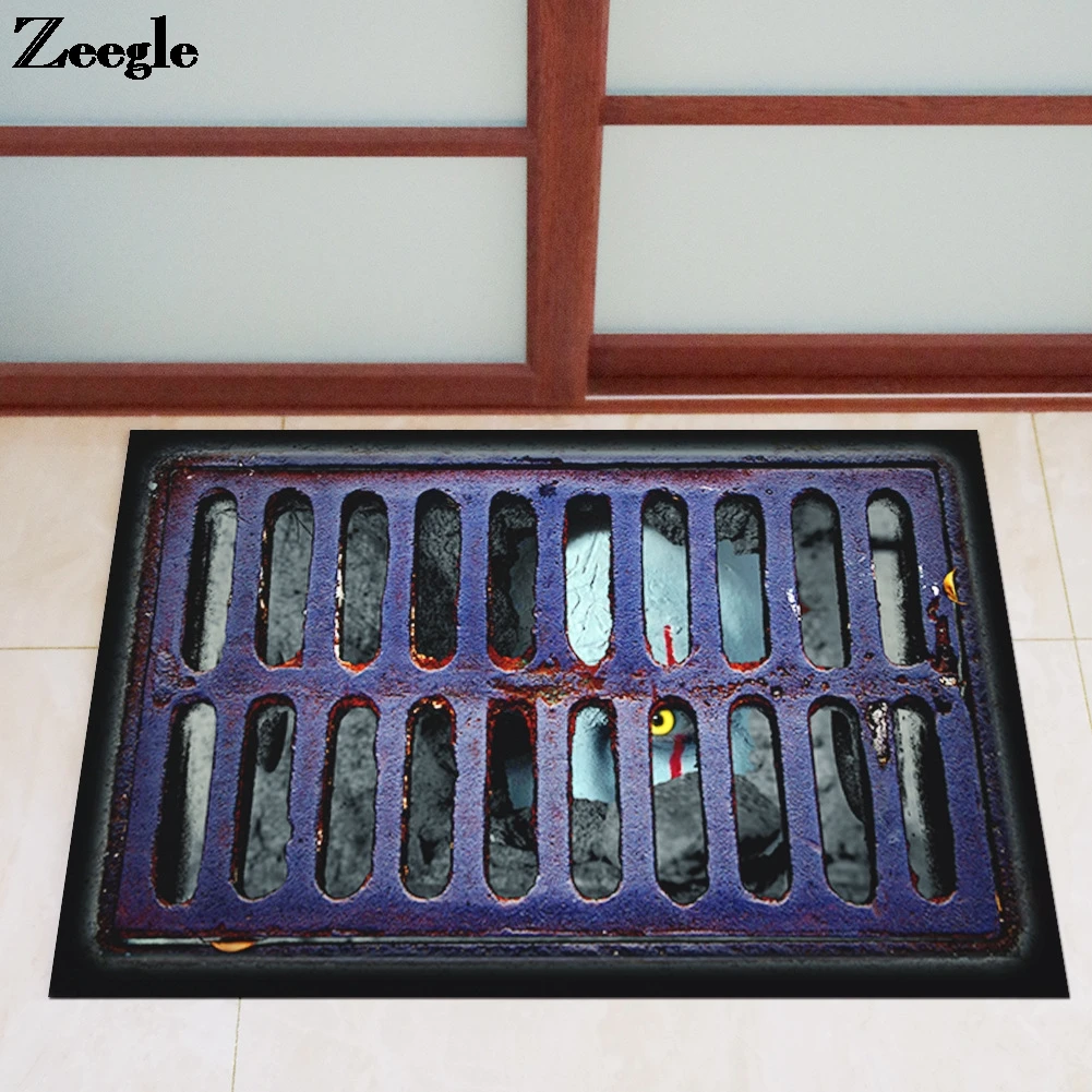 

3D Домашний напольный коврик, впитывающий дверной коврик для ванной, нескользящий коврик для ванной комнаты, набор водонепроницаемых коврик...