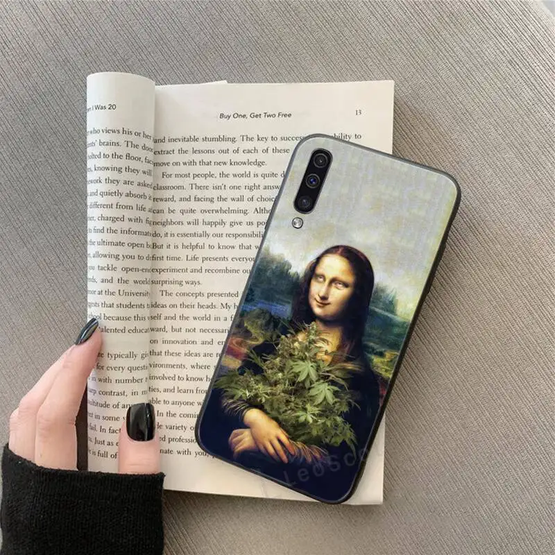 

Mona Lisa funny Spoof Art Phone Case For Samsung Galaxy A 3 6 7 8 10 21 01 11 31 91 10S 20S 30S 50S PLUS