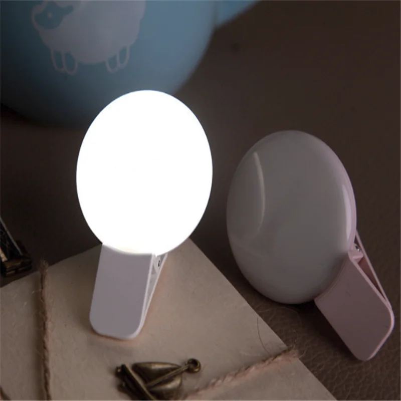 Супер тонкий Мини Q Selfie Ring Light портативная светодиодная вспышка USB Клип Мобильный