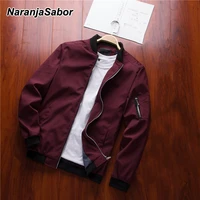 naranjasabor spring new mens bomber zipper jacket male casual streetwear hip hop slim fit pilot coat men clothing useu xxxl