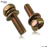 m5m6m8 screw kit screws set cross recessed hexagon bolt indetation single coil lock washer plain washer assemblies gbt9074