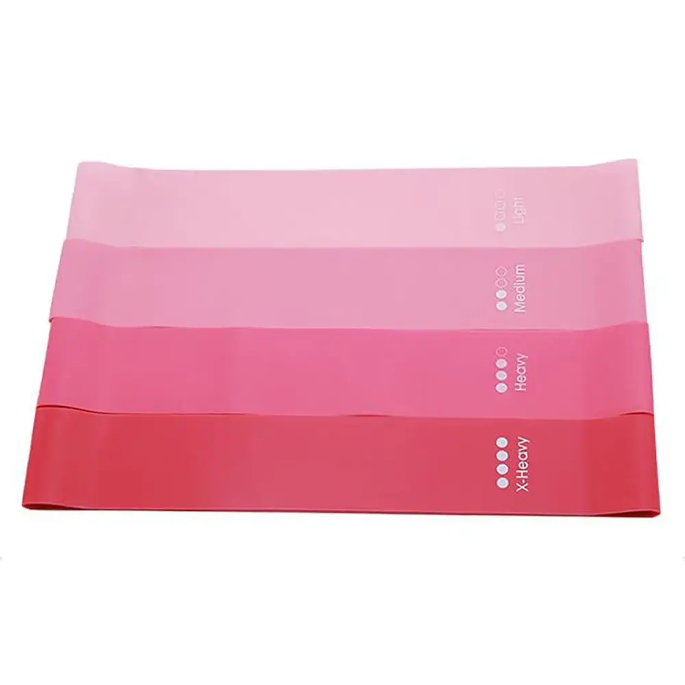 4 шт./компл. розовые Резиночки для занятий йогой Кроссфит резиновая веревка