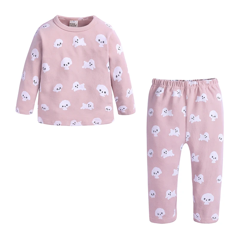 as photo Детский пижамный комплект для маленьких девочек и мальчиков, однотонные повседневные пижамы детские пижамы с длинными рукавами, одежда для сна, ночная рубашка BB417-1 - Цвет: as photo