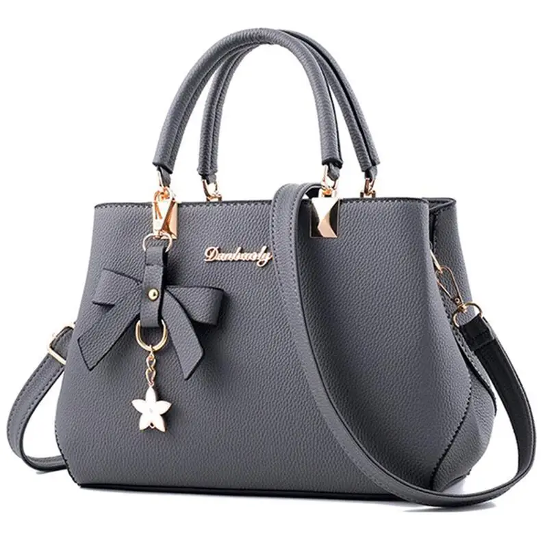 

New 2019 Elegant Shoulder Bag Women Designer Luxury Handbags Women Bags Plum Bow Sweet Messenger Crossbody Bag