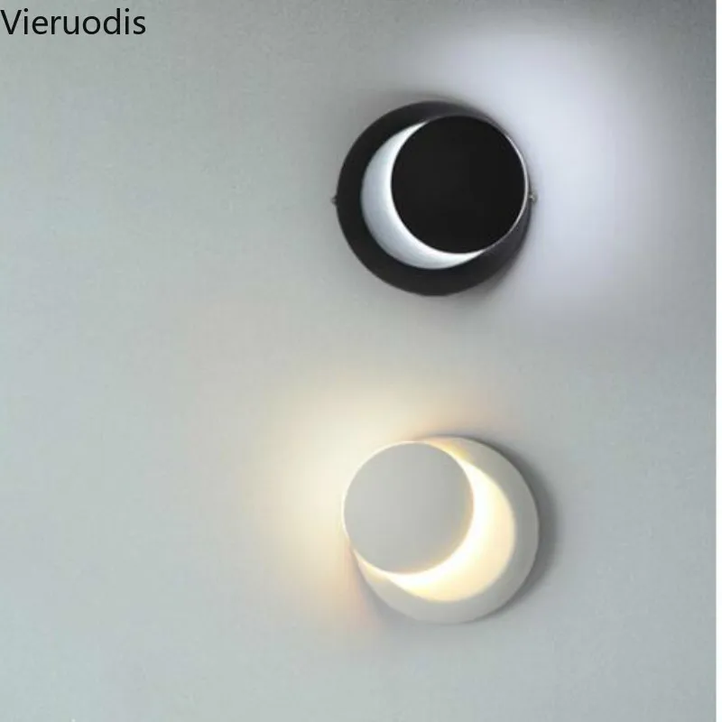 Настенный светильник с углом поворота 360 градусов регулируемый круглый