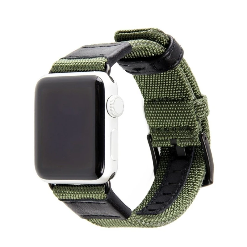 Спортивные нейлоновые тканые Смарт часы ремешок для Apple Watch Band 5 4 3 2 1 44 мм 40 Nyon