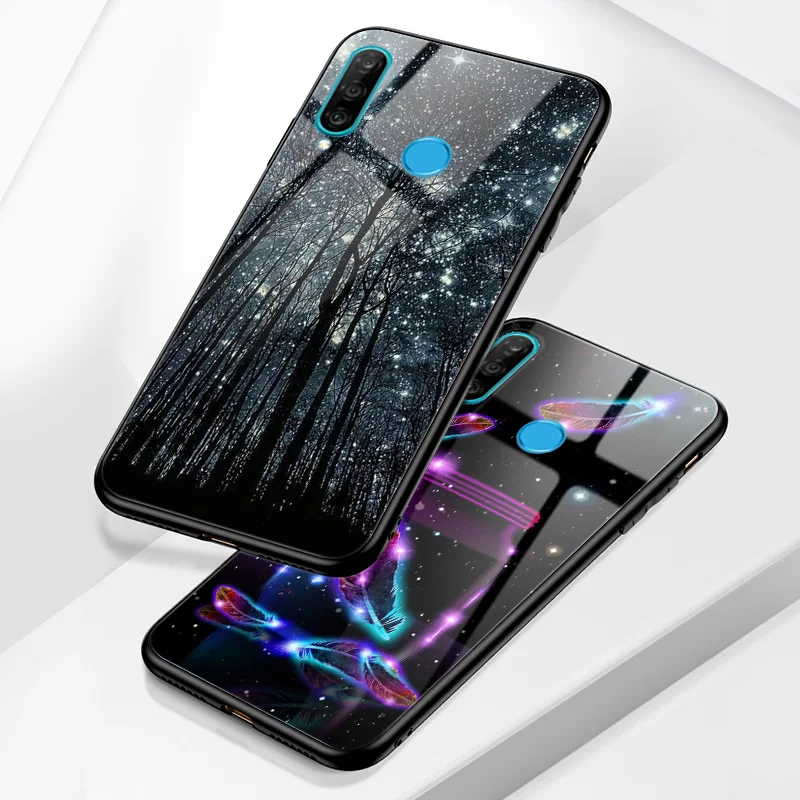 Чехол для телефона Huawei P40 Lite E P30 PRO P20 P10 P9 P Smart Z 2018 2019 2020 2021 Plus глянцевая задняя