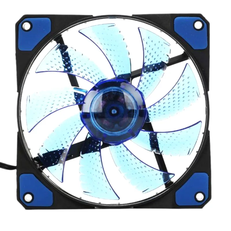 12cm Ultra Silent Case Fan Light Up 15 LEDs CPU Cooler Cooling for PC Computer FL | Компьютеры и офис