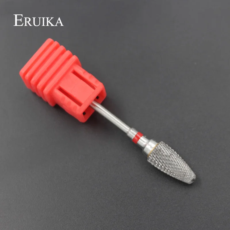 ERUIKA 1 шт. вольфрамовое твердосплавное сверло для ногтей размера F 3/3" резак для ног чистый Бур Маникюр для маникюра аксессуары для ногтей