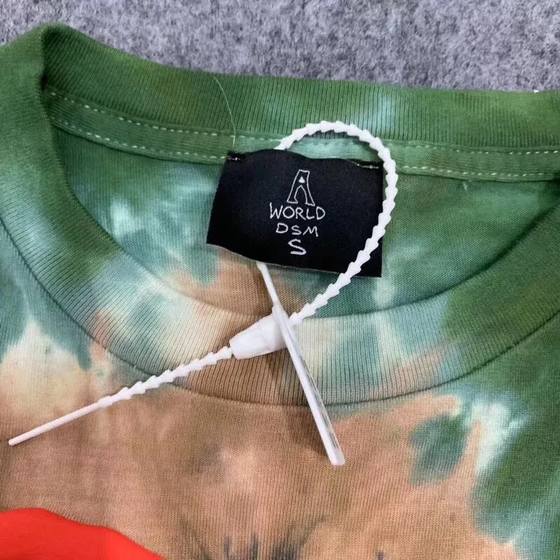 19ss Топ Летний стиль Галстук окрашенный кактус Тревис Скотт астромир серп