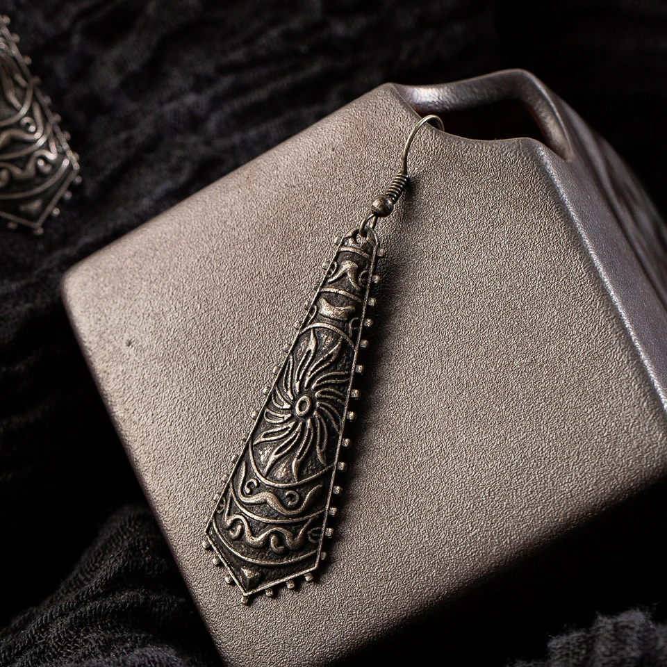 Новый Темно Черный Геометрический Круглый Большой Круг металлический себе