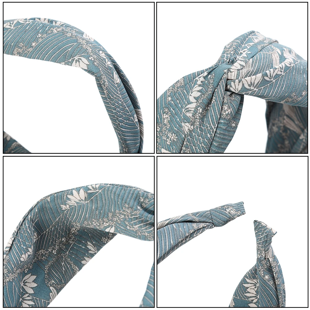 Haimeikang Fashion Bezel Hair Accessories Women's Fabric Print Head Hoop Wide-brimmed Vintage Elegant Headband Hairband |