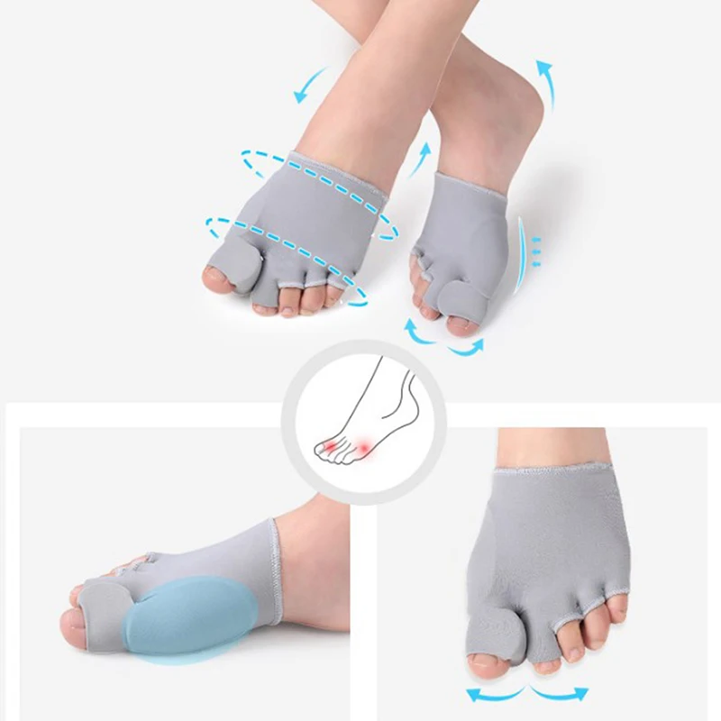 

1Pair Toe Thumb Separator Hallux Valgus Pedicure Orthosis Bunion CorrectorSplint