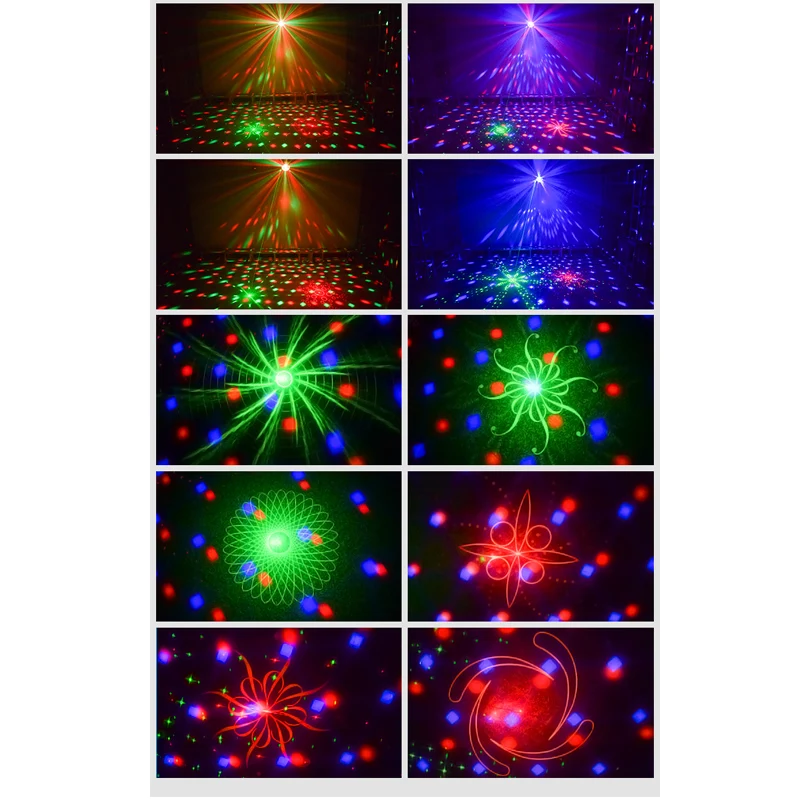 WPD Laser Lamp Magic Ball Projection Colorful 7 Colors Stage New 120 Patterns Bar KTV Flash Disco Remote Control | Лампы и освещение