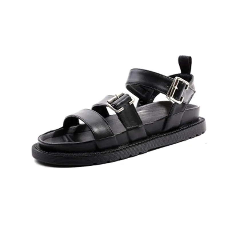 

Fashion Leather Cowhide Women Beach Shoes for Woman Summer Outdoor Sandals Sport Martin Shoes Sneakers Sandalias