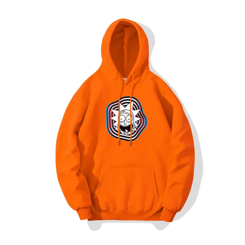 

New Casual sportswear men hoodies sweatshirts funny Anime printed Fashion hoody plus Fleece Warm Threaded Cuffs S-3XL