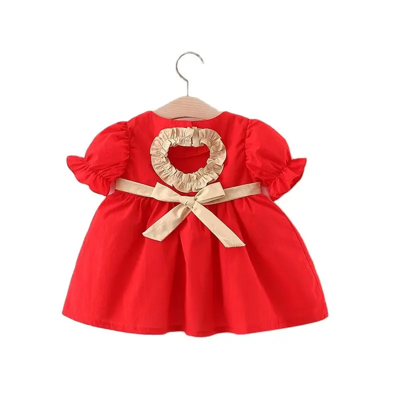 

Платье с коротким рукавом для девочек, Летнее Детское платье принцессы, детская одежда в Корейском стиле, детская одежда