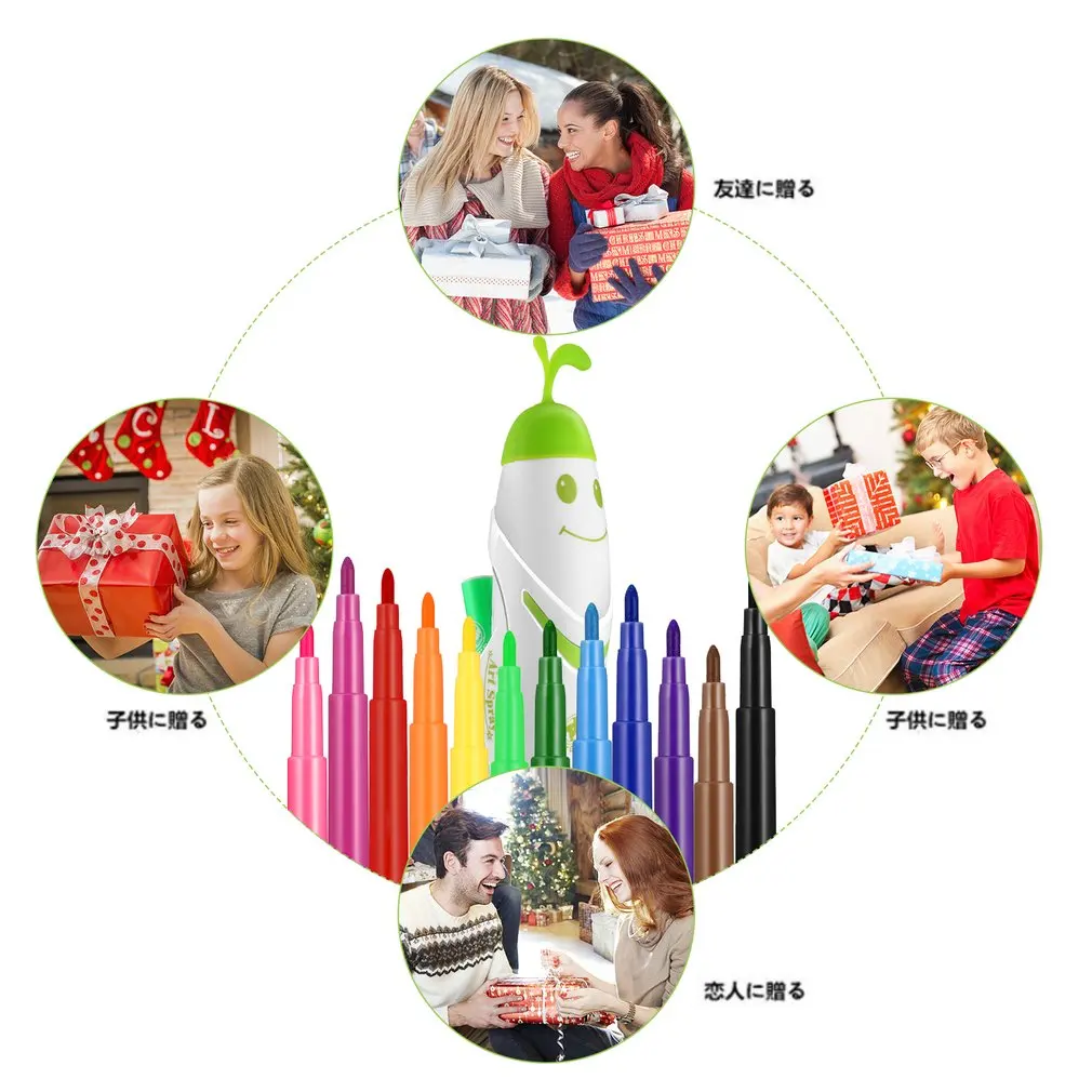 Креативная электрическая ручка Аэрограф маркер набор акварельных красок