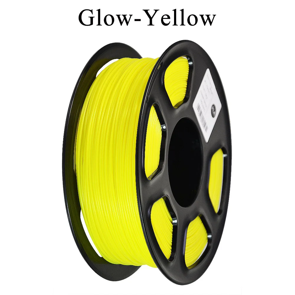 10 шт 1 кг 2.2LB 1,75 мм PLA 3D-принтеры нити для 3D-принтеры рисунок 3d-ручка MakerBot RepRap, для домашнего использования, по ограничению на использование опасных материалов в производстве - Цвет: Glow-Yellow  PLA