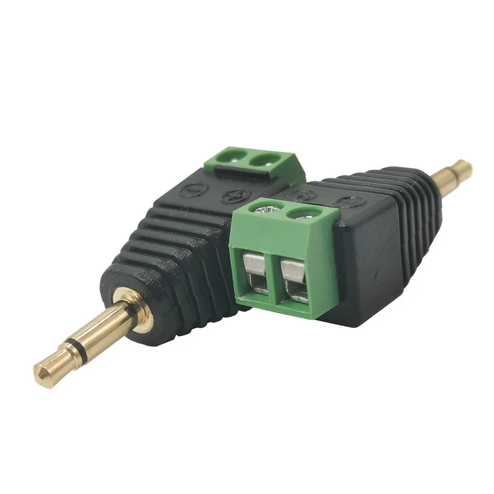 3 5 мм 1/8 "разъем Aux моно TS разъем штекер до 2pin пайки винт Клеммная колодка