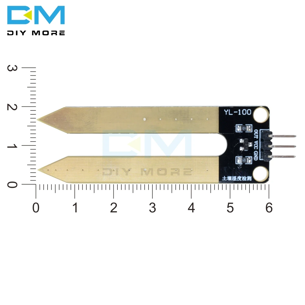 YL-100 3Pin модуль обнаружения почвы гигрометр датчик влажности тестовая плата для