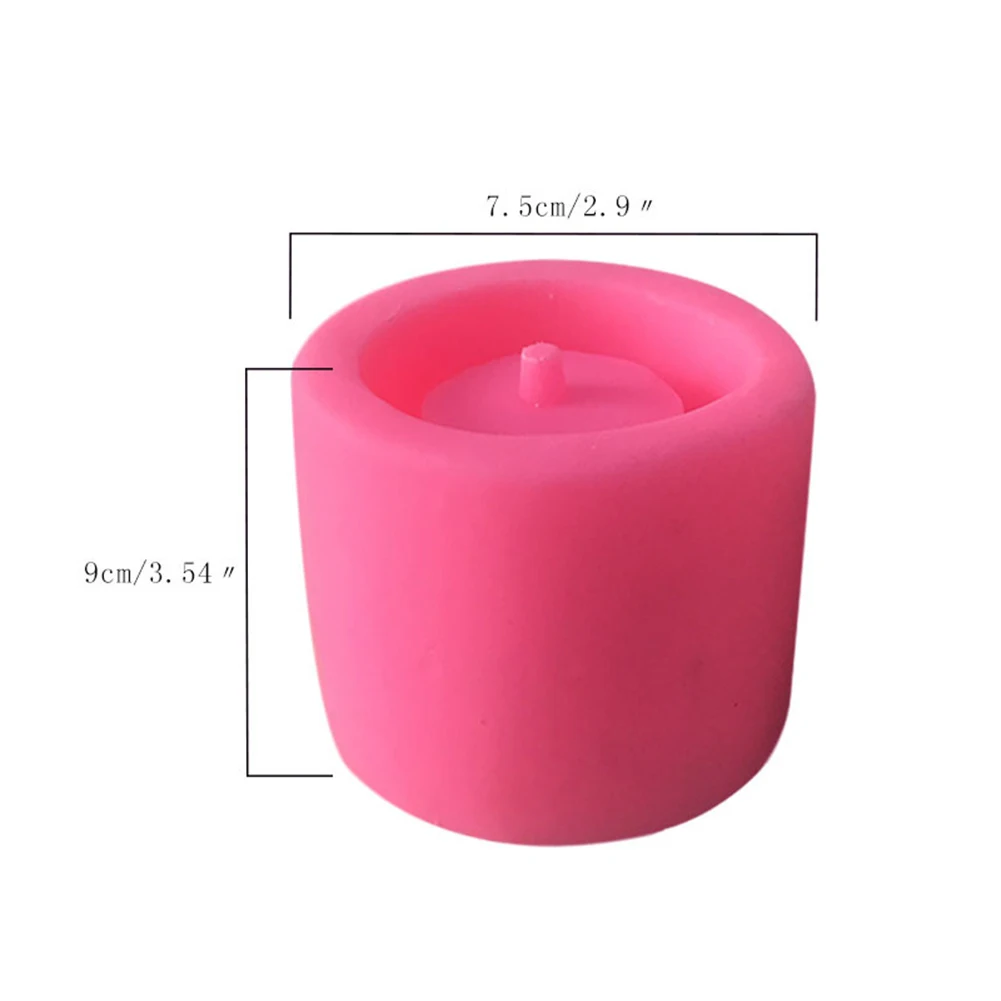Plant Pot Silicone Mold Round Succulent Flower Cement Vase Handmade Clay Craft Heat Resistant Baking | Дом и сад