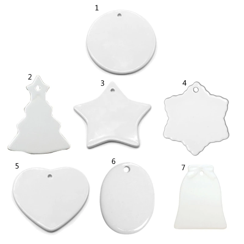 10 шт. сублимационная пустая подвеска теплопередающие керамические подвесные