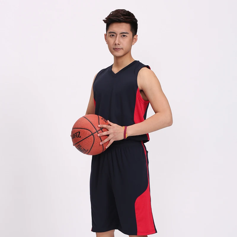 Мужская баскетбольная майка Джерси комплекты Спортивный комплект одежды