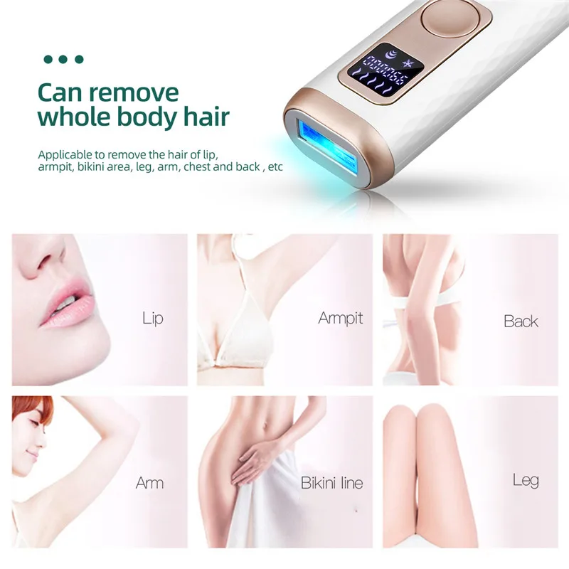 

CkeyiN 990,000 IPL Lady Epilator Skin Care Cooling Hair Remover Pore Refining Pulse Laser Hair Remove Instrument for Whole Body