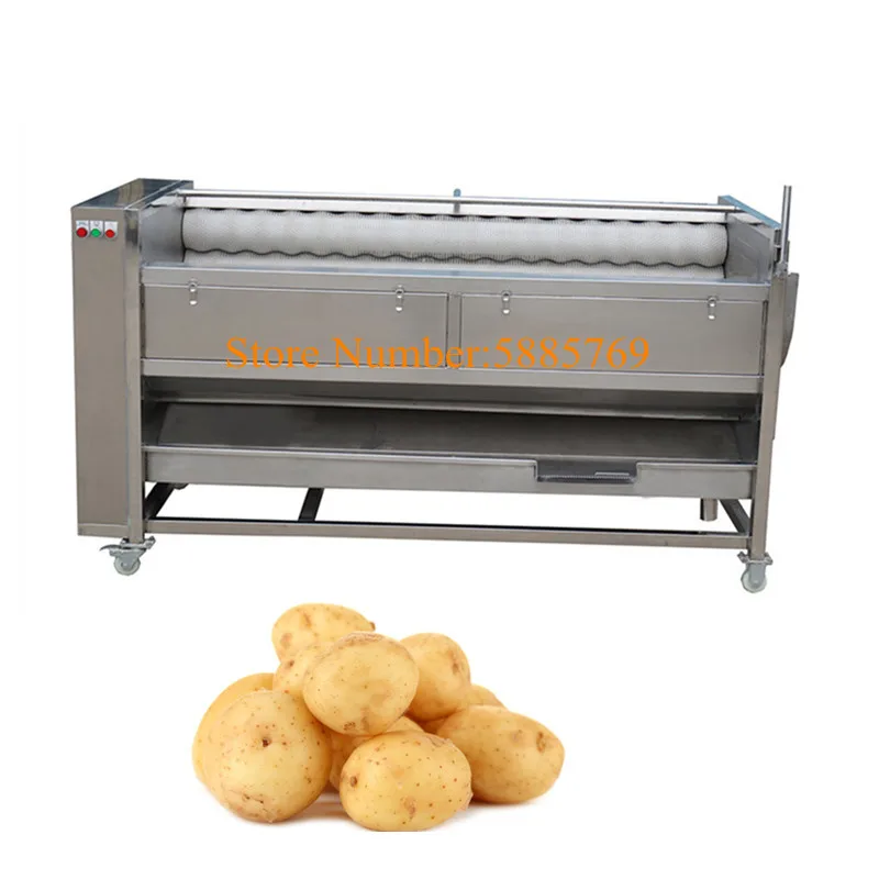 

Промышленная машина для чистки фруктов, роликовая щетка, очистка овощей и моркови станок для мойка картофеля