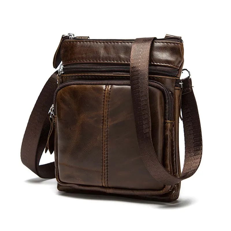 Мужская сумка мессенджер из натуральной кожи на плечо|brand crossbody|crossbody brandbag crossbody |